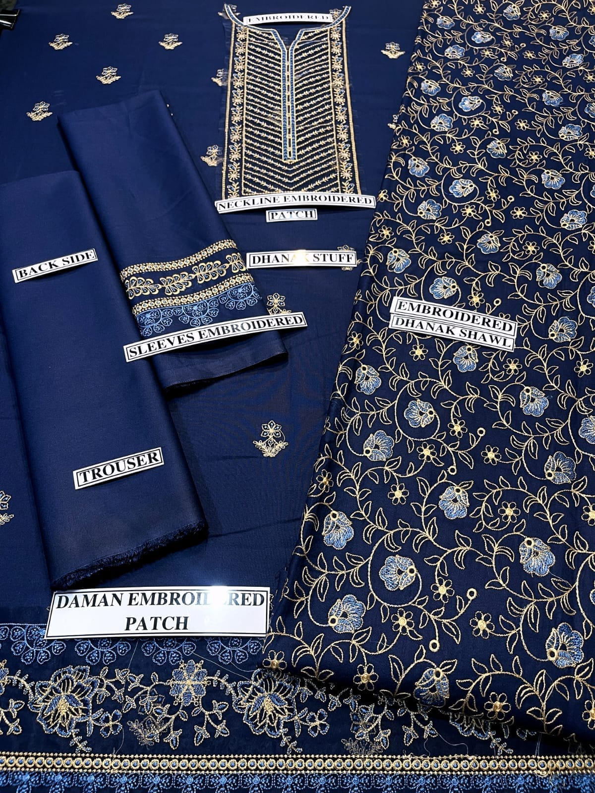 Bareeze D # 116- 01| 3PC Luxury Dhanak | printed wool Shawl