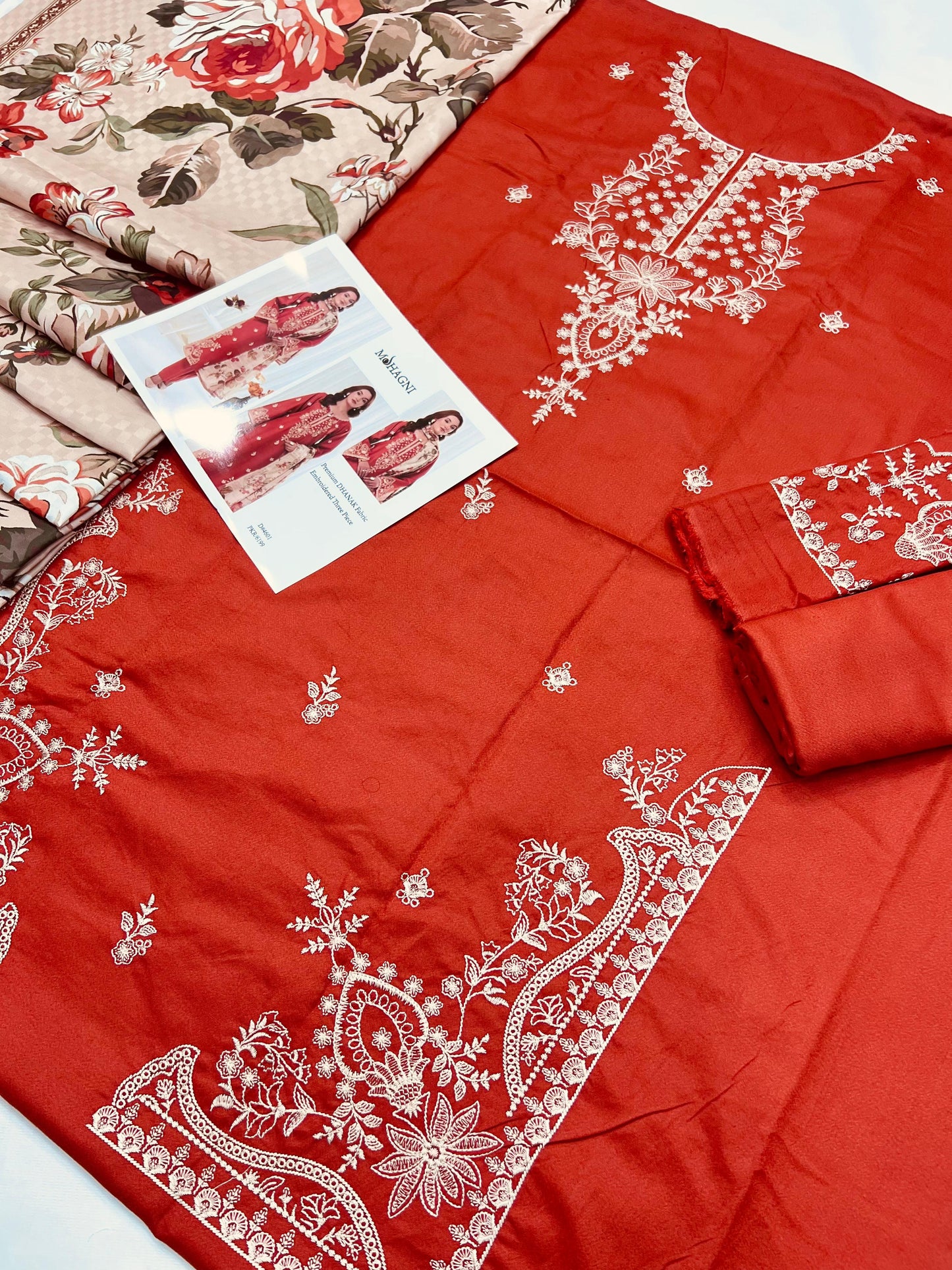 Mohagni B D # 27 - 01 | 3PC Luxury Dhanak | Digital Dhanak Wool Shawl