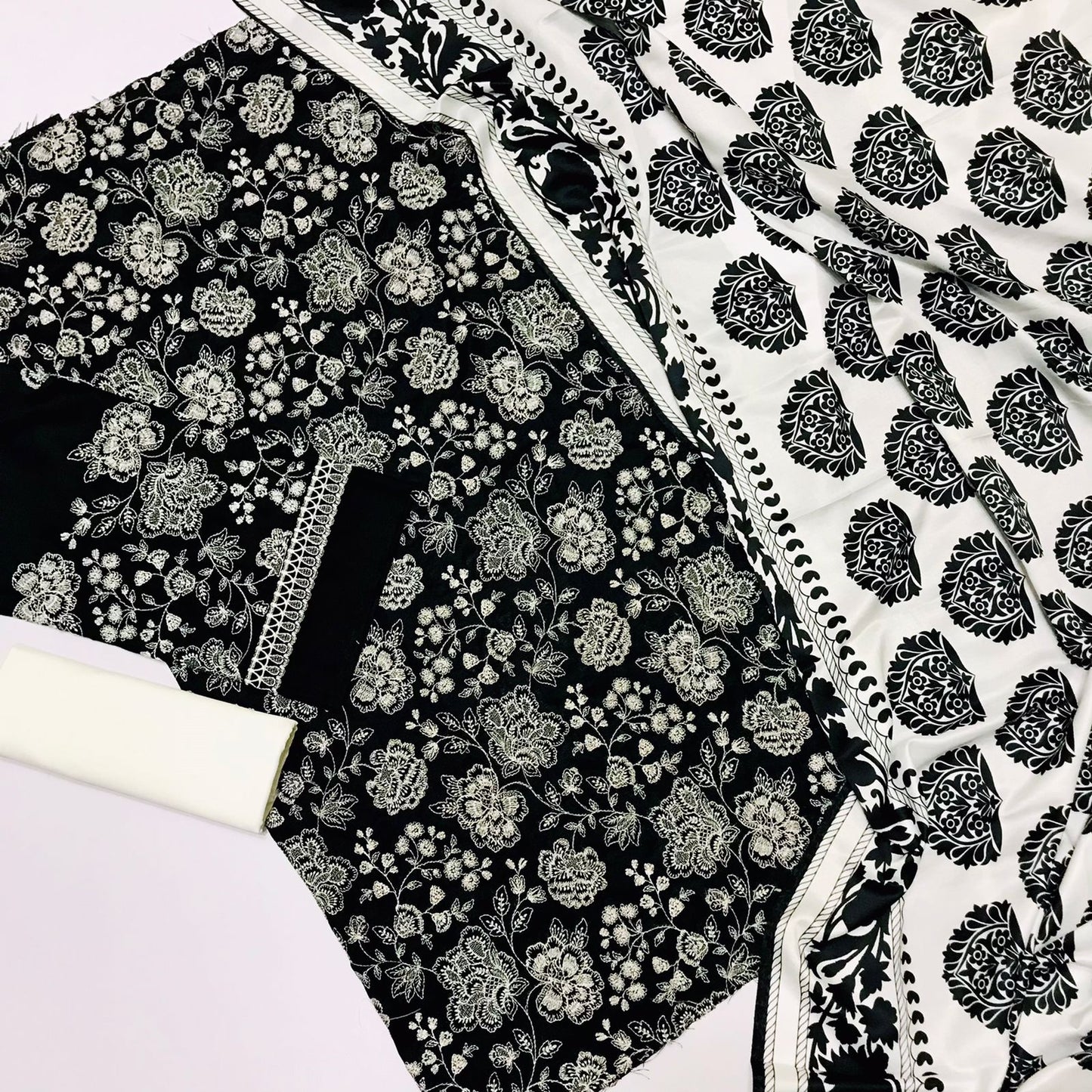 Coco By Zara Shahjahan D # 188 - 01 | 3PC Luxury Dhanak | Digital Printed Twill Pashmina Wool Shawl