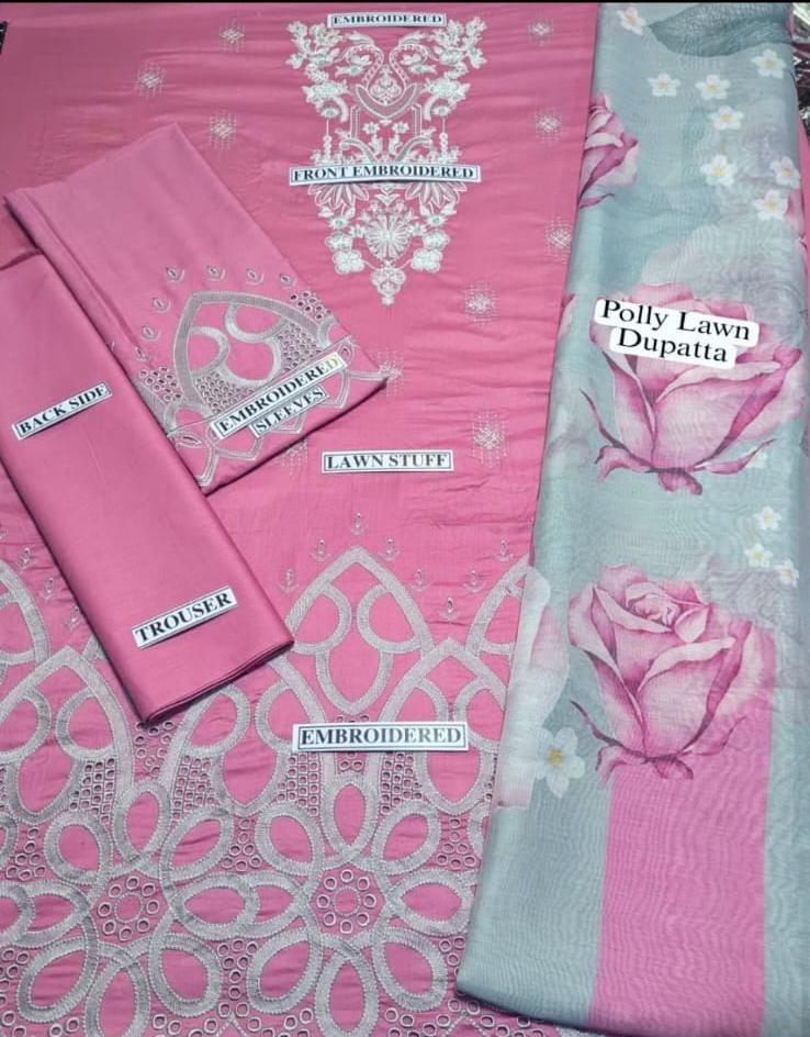 Mushq D # 231 - 01 | 3PC Luxury Lawn | Printed Poly Lawn Duppata