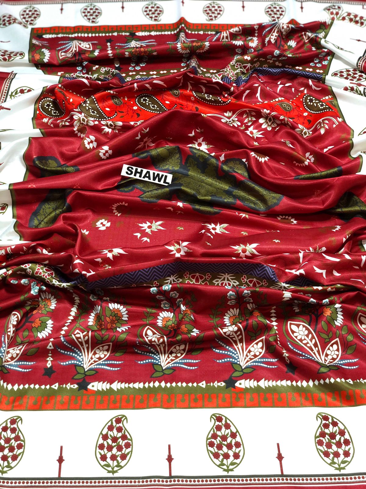 Coco by zara shah D#141- 1|3PC Dhanak|Digital printed Twill pashmina wool shawl