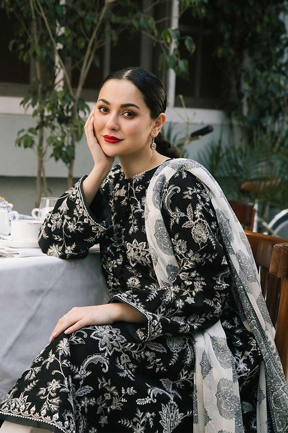 Coco By Zara Shahjahan D # 188 - 01 | 3PC Luxury Dhanak | Digital Printed Twill Pashmina Wool Shawl