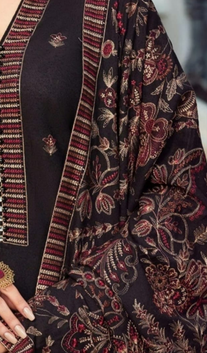 Bareeze D # 113- 01| 3PC Luxury Dhanak | printed wool Shawl