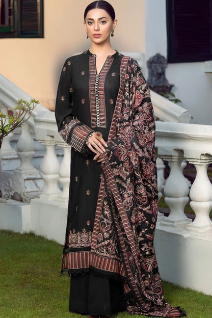 Bareeze D # 113- 01| 3PC Luxury Dhanak | printed wool Shawl