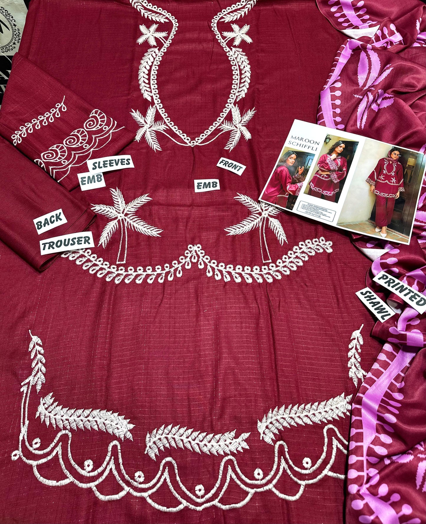 Mohagni D # 94 - 01 | 3PC Luxury Dhanak | Digital Printed Twill Pashmina Wool Shawl