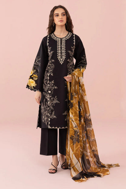 Sapphire D # 183- 01 | 3PC Luxury Dhanak | Printed Wool Shawl