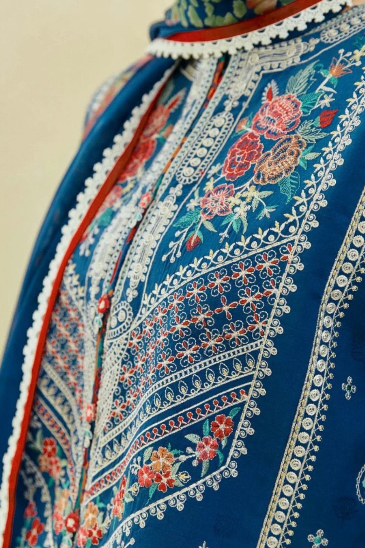 Coco by zara shah D#142- 1|3PC Dhanak|Digital printed Twill pashmina wool shawl