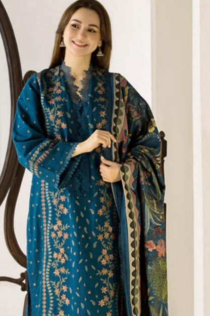 Sobia Nazir D # 111-01| 3PC Luxury Dhanak | Embroidered Dhank Shawl