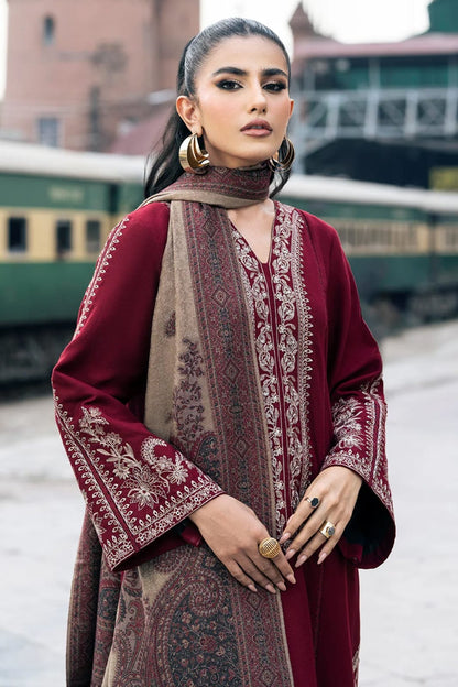 Izel B D # 32 - 01 | 3PC Luxury Dhanak | Dhanak Digital wool Shawl