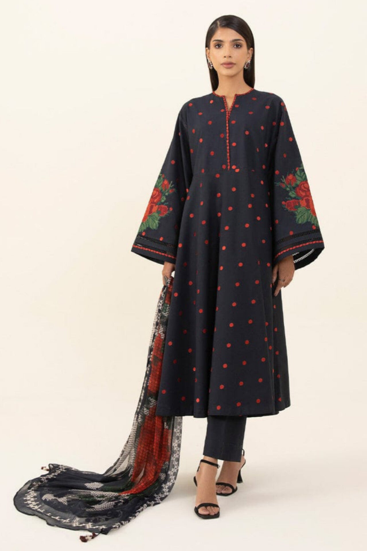 Sapphire D#140- 1|3PC Dhanak| Digital printed Twill pashmina wool shawl