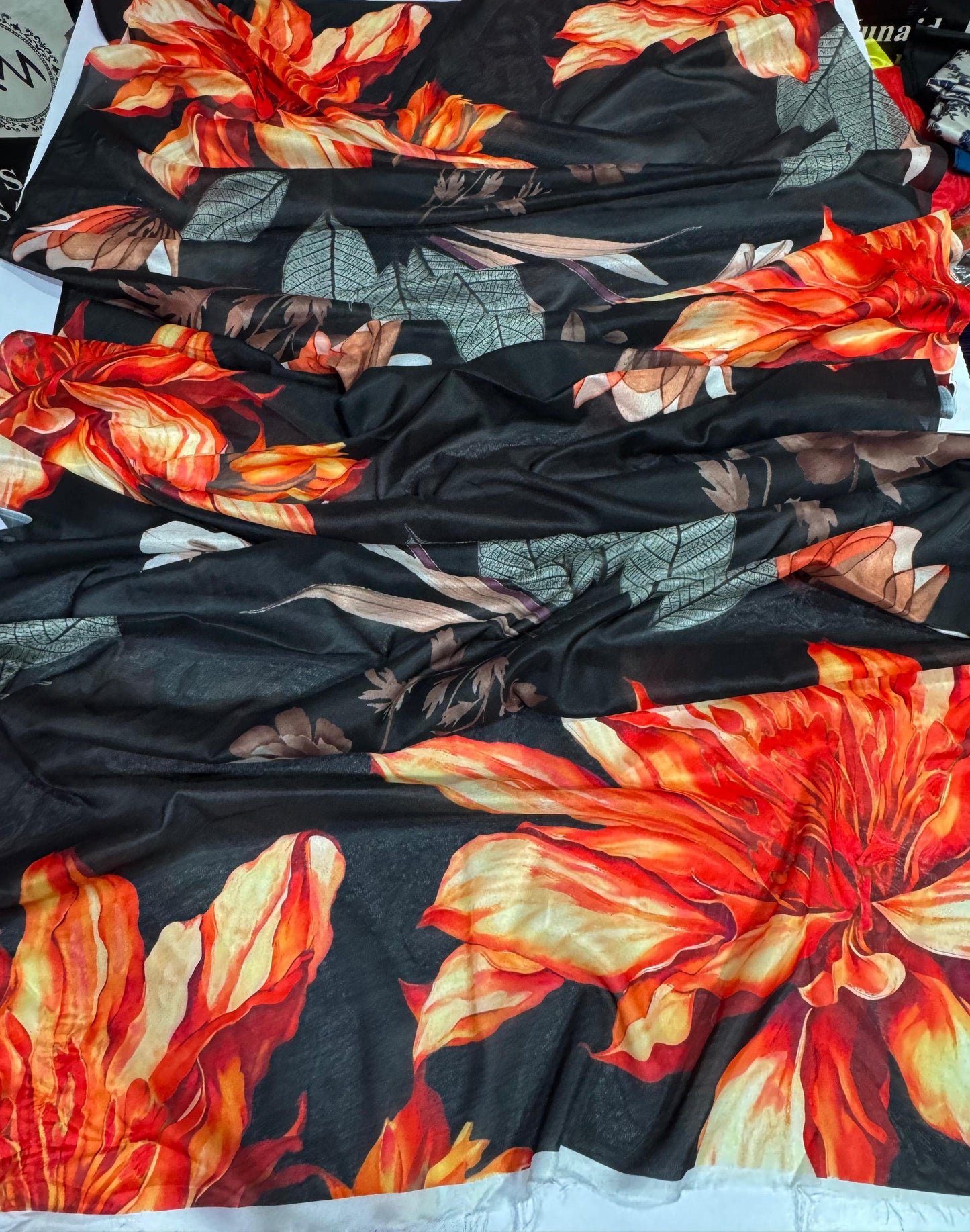 Iznik D # 176 - 01 | 3PC Luxury Dhanak |  Digital Printed Twill Pashmina Wool Shawl