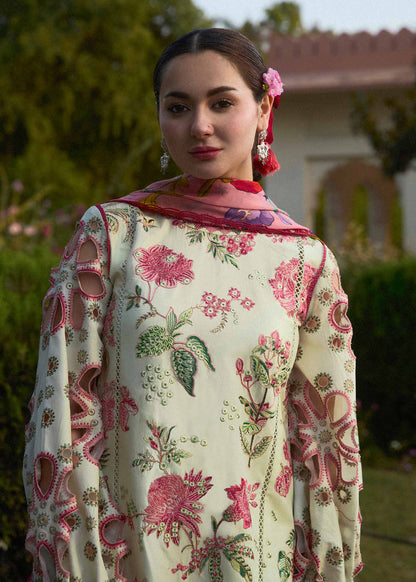 Husaain Rehar D # 186- 01 | 3PC Luxury Dhanak | Printed Wool Shawl