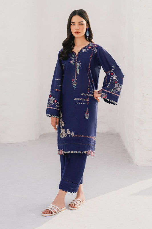 Urge D # 256 - 01 | 2PC Luxury Lawn  | Trouser Embroiderd