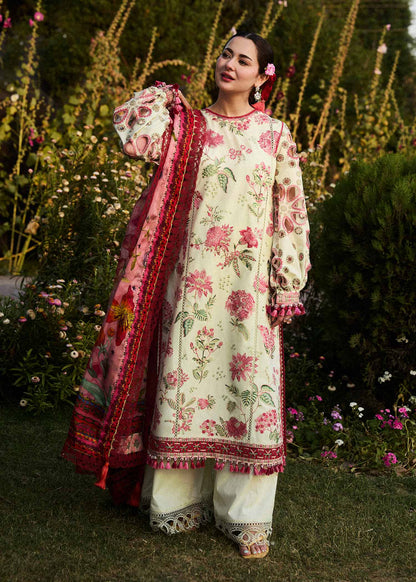 Husaain Rehar D # 186- 01 | 3PC Luxury Dhanak | Printed Wool Shawl