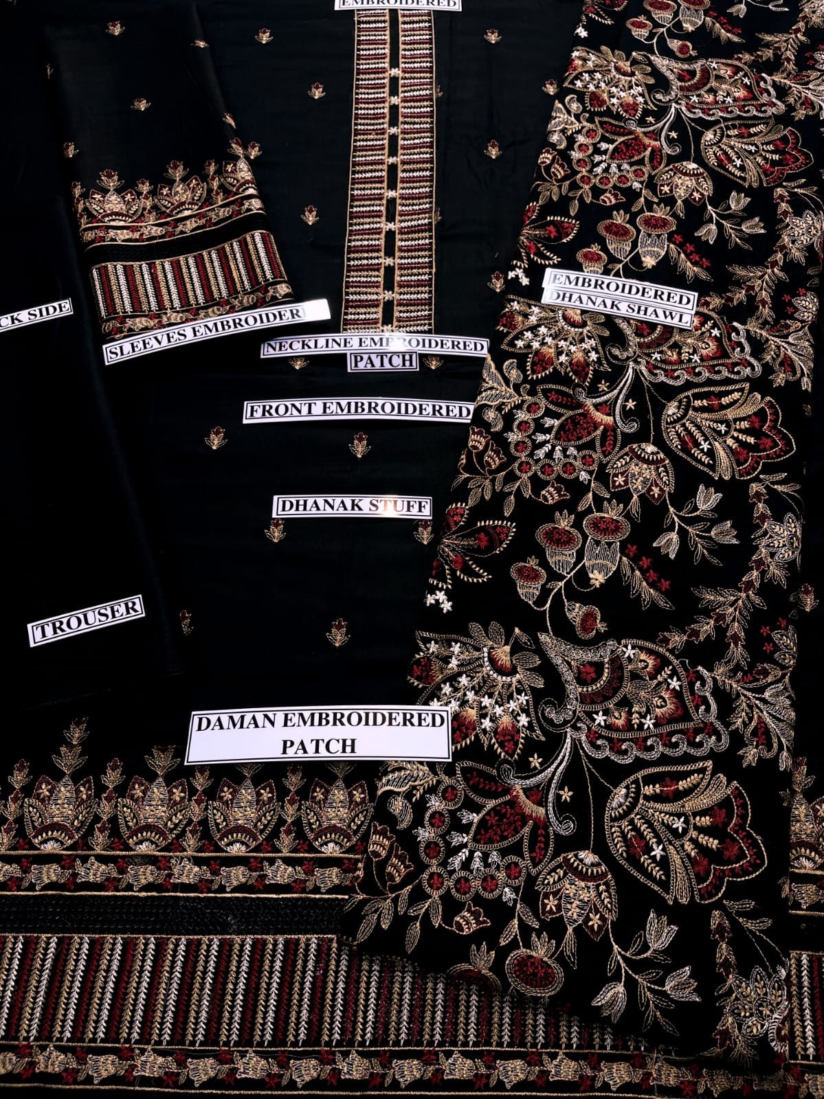 Bareeze D # 113- 01| 3PC Luxury Dhanak | printed wool Shawl