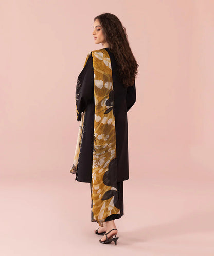 Sapphire D # 183- 01 | 3PC Luxury Dhanak | Printed Wool Shawl