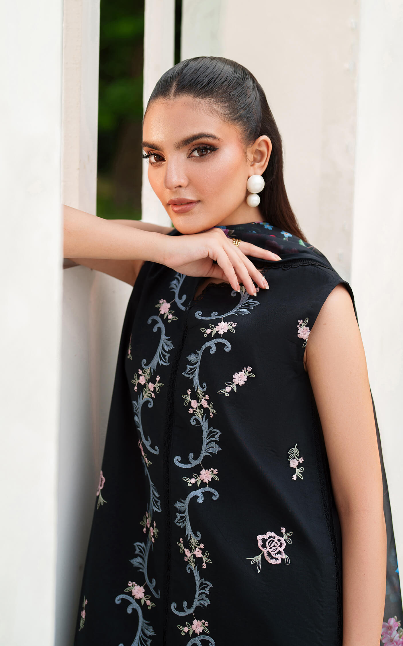 Asifa & Nabeel  D # 193 - 01 | 3PC Luxury Dhanak | Printed Wool Shawl