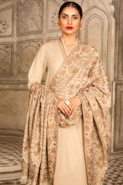 Bareeze 159- 01 3PC Luxury Dhanak |Embroidered Dhanak Shawl