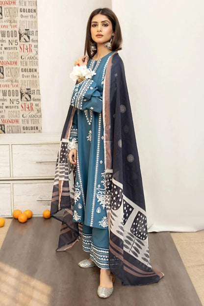 Urge D # 125- 02| 3PC Luxury Dhanak | print twill Pashmina wool shawl
