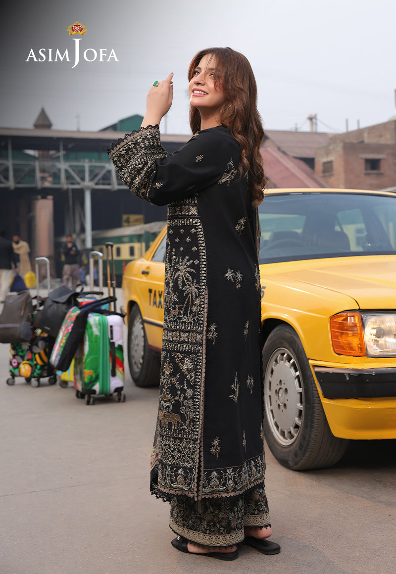 Asim Jofa D # 61 - 01 | 3PC Luxury Dhanak | Dhanak Shawl