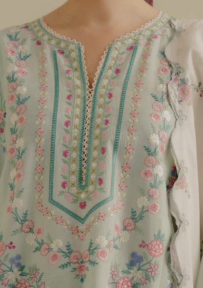 Zara Shahjahan D # 196 - 01 | 3PC Luxury Dhanak | Printed Wool Shawl