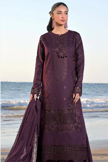 IZNIC# 153 - 01| 3PC Luxury Dhanak |Embroidered Dhanank Shawl