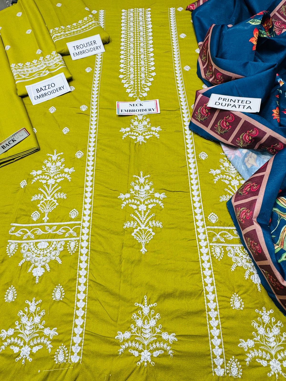 Urge D # 124- 01| 3PC Luxury Dhanak | print twill Pashmina wool shawl