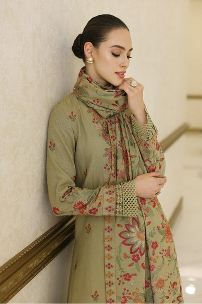 Bareeze D # 115- 01| 3PC Luxury Dhanak | printed wool Shawl