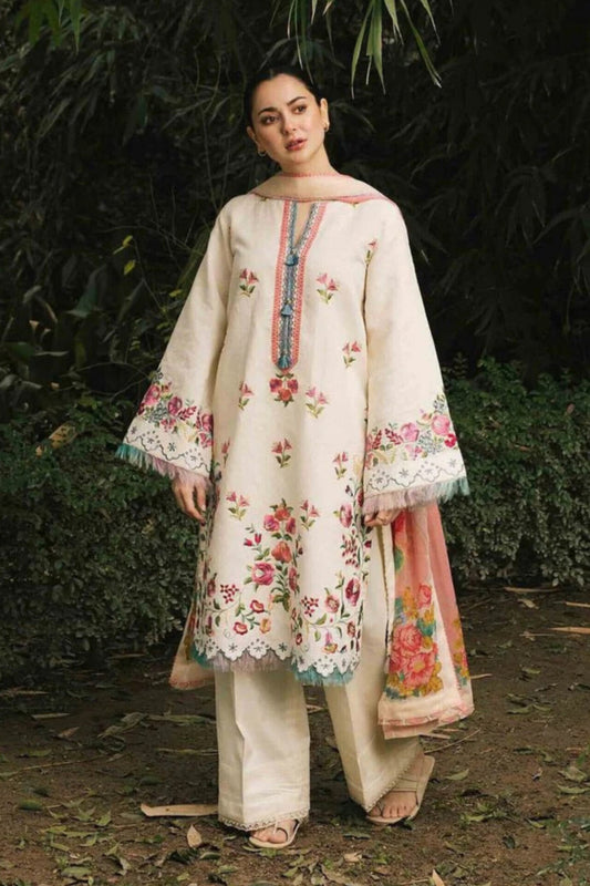 Coco By Zara Shahjahan D # 98 - 01 | 3PC Luxury Dhanak | Digital Printed Twill Pashmina Wool Shawl