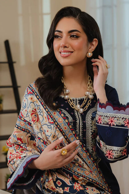 STELLA D#143- 1|3PC Dhanak|Digital printed Twill pashmina wool shawl