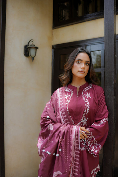 Mohagni D # 94 - 01 | 3PC Luxury Dhanak | Digital Printed Twill Pashmina Wool Shawl