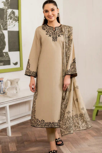 Coco by zara  | 164- 01 3PC Luxury Dhanak| Digital Printed Twill Pashmina wool shawl