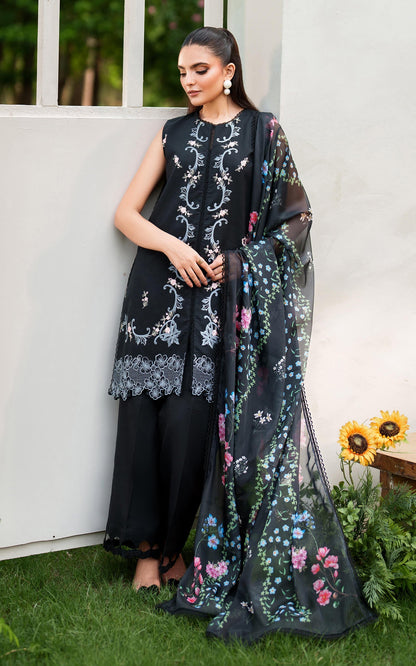 Asifa & Nabeel  D # 193 - 01 | 3PC Luxury Dhanak | Printed Wool Shawl