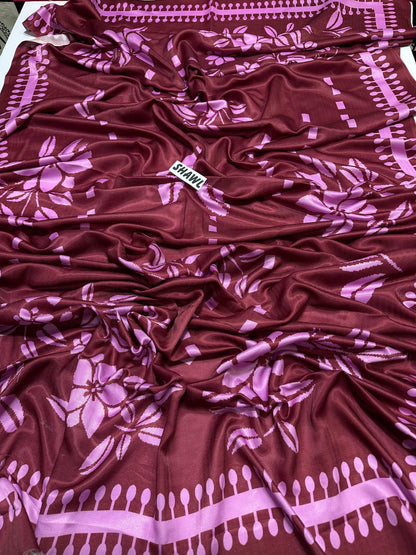 Mohagni D # 94 - 01 | 3PC Luxury Dhanak | Digital Printed Twill Pashmina Wool Shawl