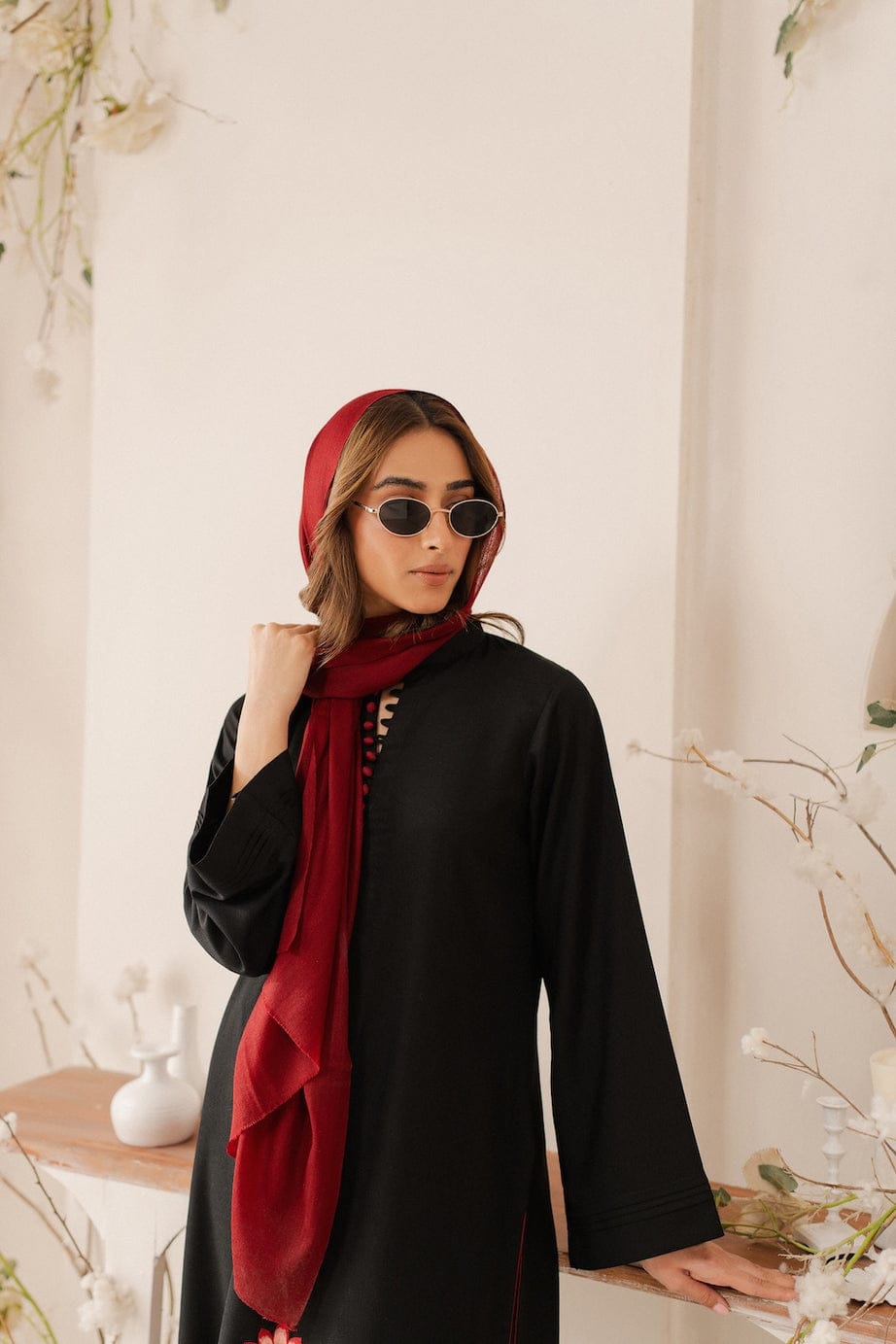 JAZMIN | 165- 01 3PC Luxury Dhanak| plain dhanak shawl