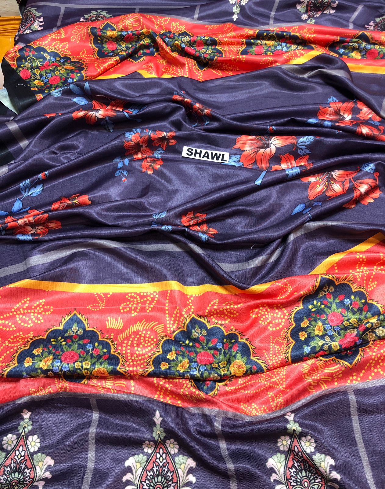 Urge D # 100 - 01 | 3PC Luxury Dhanak | Digital Printed Twill Pashmina Wool Shawl