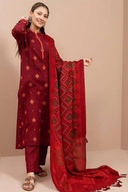 Kayseria | 163- 01 3PC Luxury Dhanak | Dhanak wool Shawl