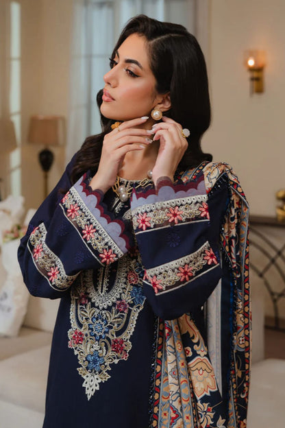 STELLA D#143- 1|3PC Dhanak|Digital printed Twill pashmina wool shawl